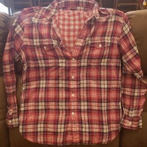 Cotton plaid Gap long sleeve shirt